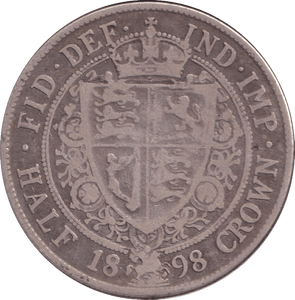 1898 HALFCROWN ( FINE ) - HALFCROWN - Cambridgeshire Coins