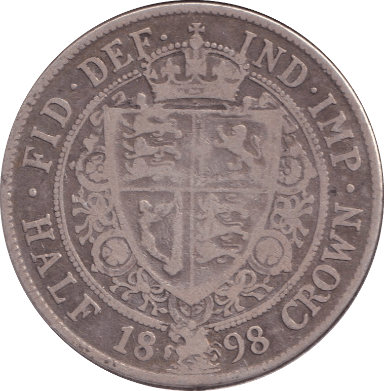 1898 HALFCROWN ( FINE ) - HALFCROWN - Cambridgeshire Coins