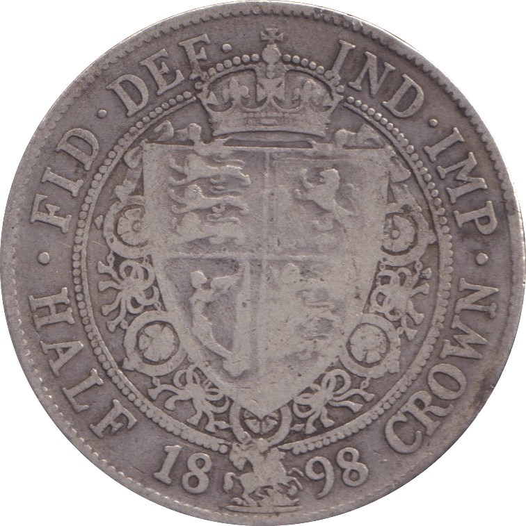 1898 HALFCROWN ( FINE ) - HALFCROWN - Cambridgeshire Coins