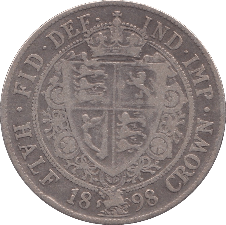 1898 HALFCROWN ( FINE ) - HALFCROWN - Cambridgeshire Coins