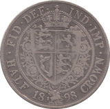 1898 HALFCROWN ( FINE ) - HALFCROWN - Cambridgeshire Coins