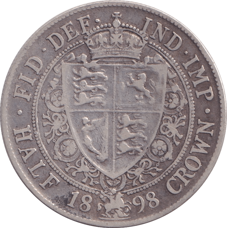 1898 HALFCROWN ( FINE ) - HALFCROWN - Cambridgeshire Coins