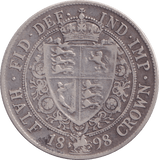 1898 HALFCROWN ( FINE ) - HALFCROWN - Cambridgeshire Coins