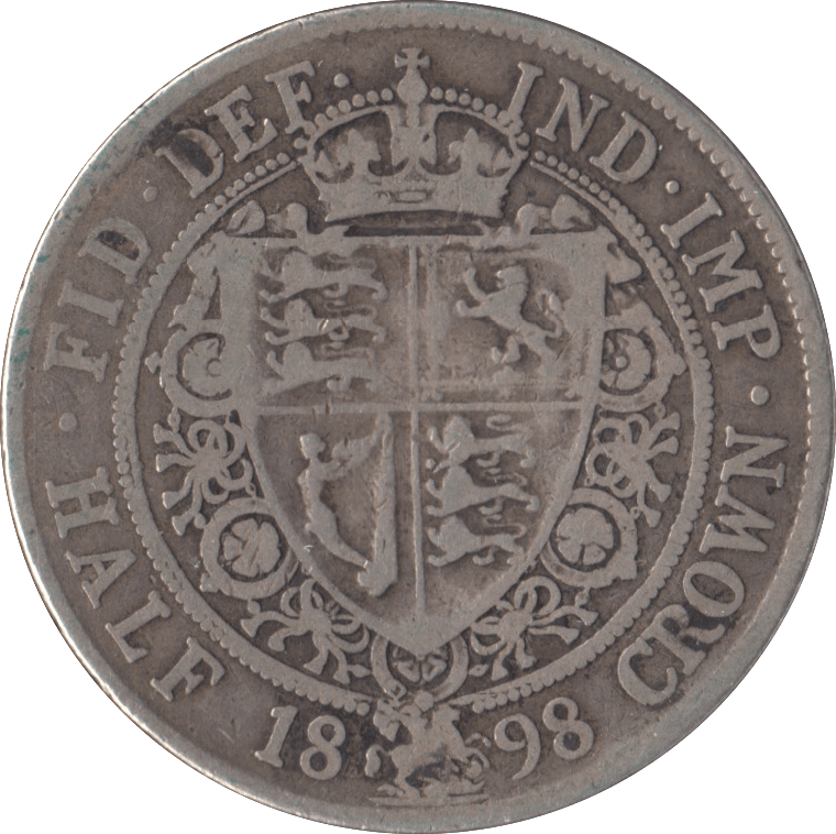 1898 HALFCROWN ( FINE ) - HALFCROWNS - Cambridgeshire Coins