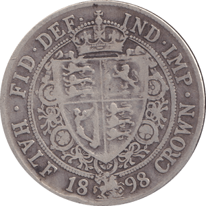 1898 HALFCROWN ( FINE ) - WORLD COINS - Cambridgeshire Coins