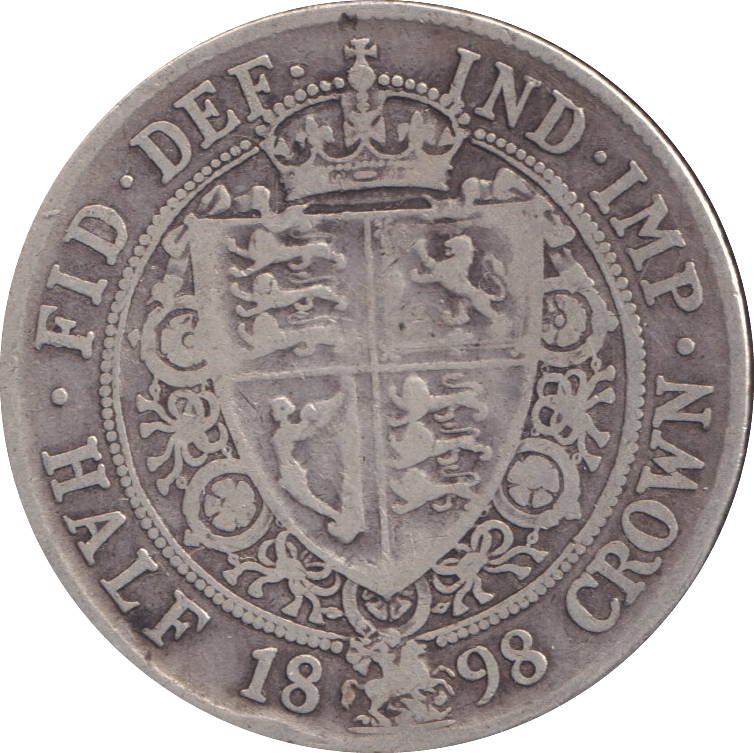 1898 HALFCROWN ( FINE ) - WORLD COINS - Cambridgeshire Coins