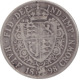 1898 HALFCROWN ( FINE ) - WORLD COINS - Cambridgeshire Coins