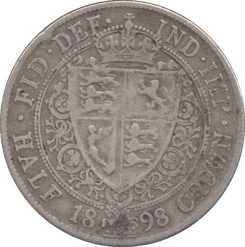1898 HALFCROWN ( FINE ) - WORLD COINS - Cambridgeshire Coins