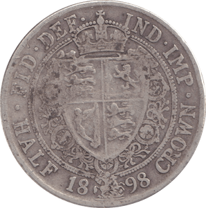 1898 HALFCROWN ( FINE ) - WORLD COINS - Cambridgeshire Coins