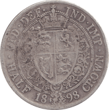 1898 HALFCROWN ( FINE ) - WORLD COINS - Cambridgeshire Coins