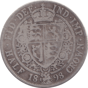 1898 HALFCROWN ( FINE ) - WORLD COINS - Cambridgeshire Coins