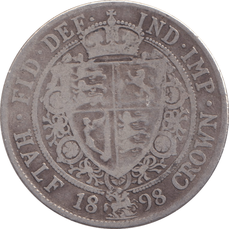 1898 HALFCROWN ( FINE ) - WORLD COINS - Cambridgeshire Coins