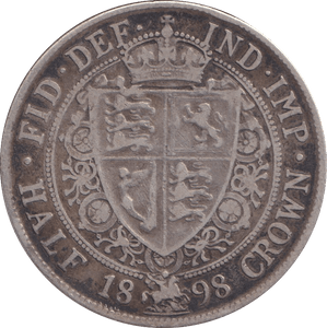 1898 HALFCROWN ( GF ) - HALFCROWN - Cambridgeshire Coins