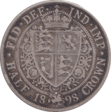 1898 HALFCROWN ( GF ) - HALFCROWN - Cambridgeshire Coins