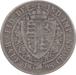 1898 HALFCROWN ( GF ) - HALFCROWN - Cambridgeshire Coins
