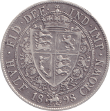 1898 HALFCROWN ( GF ) - HALFCROWN - Cambridgeshire Coins