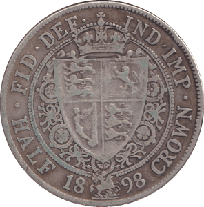 1898 HALFCROWN ( GF ) - HALFCROWN - Cambridgeshire Coins