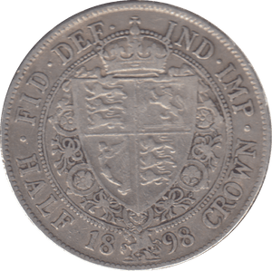 1898 HALFCROWN ( GF ) - HALFCROWN - Cambridgeshire Coins
