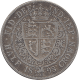 1898 HALFCROWN ( GF ) - HALFCROWN - Cambridgeshire Coins