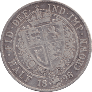1898 HALFCROWN ( GF ) - HALFCROWN - Cambridgeshire Coins