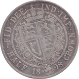 1898 HALFCROWN ( GF ) - HALFCROWN - Cambridgeshire Coins