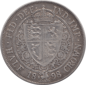 1898 HALFCROWN ( GF ) - HALFCROWN - Cambridgeshire Coins
