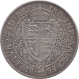 1898 HALFCROWN ( GF ) - HALFCROWN - Cambridgeshire Coins