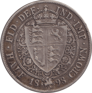 1898 HALFCROWN ( GF ) - WORLD COINS - Cambridgeshire Coins