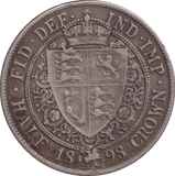 1898 HALFCROWN ( GF ) - WORLD COINS - Cambridgeshire Coins