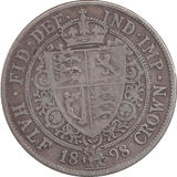 1898 HALFCROWN ( GF ) - WORLD COINS - Cambridgeshire Coins