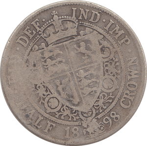 1898 HALFCROWN ( NF ) - HALFCROWN - Cambridgeshire Coins