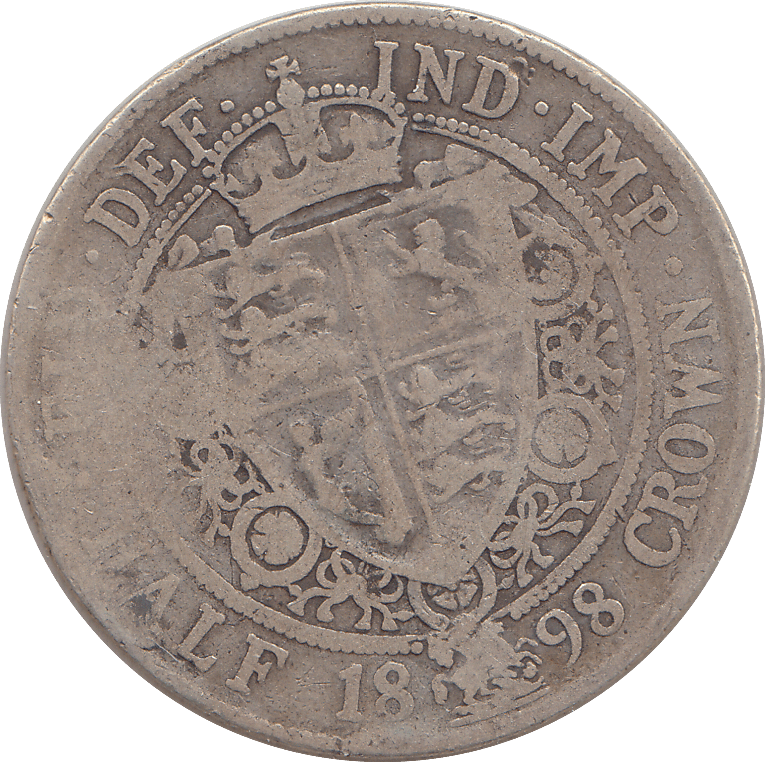 1898 HALFCROWN ( NF ) - HALFCROWN - Cambridgeshire Coins