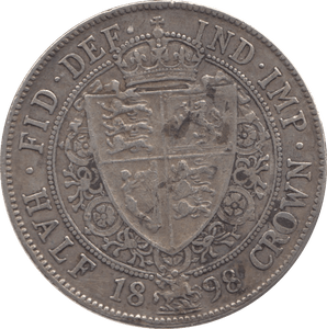 1898 HALFCROWN ( VF ) - HALFCROWN - Cambridgeshire Coins