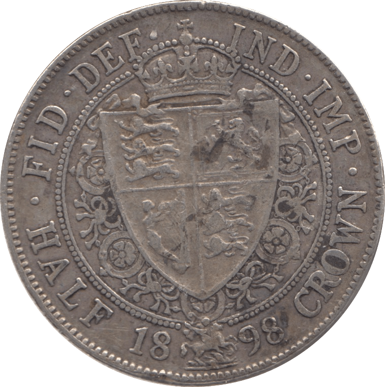 1898 HALFCROWN ( VF ) - HALFCROWN - Cambridgeshire Coins