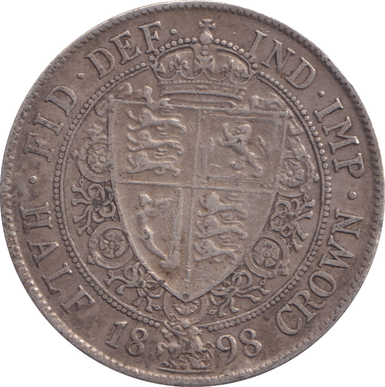 1898 HALFCROWN ( VF ) - HALFCROWN - Cambridgeshire Coins