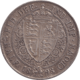 1898 HALFCROWN ( VF ) - HALFCROWN - Cambridgeshire Coins