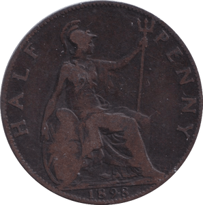1898 HALFPENNY ( FINE ) - HALFPENNY - Cambridgeshire Coins
