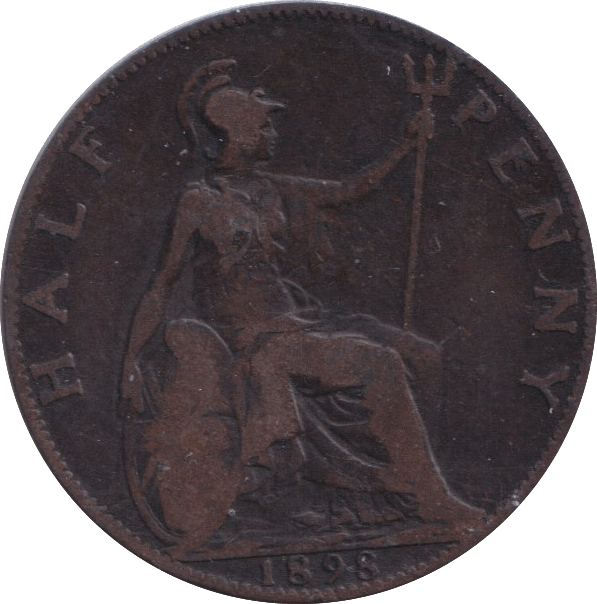 1898 HALFPENNY ( FINE ) - HALFPENNY - Cambridgeshire Coins