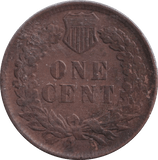 1898 INDIAN HEAD CENT USA - WORLD COINS - Cambridgeshire Coins