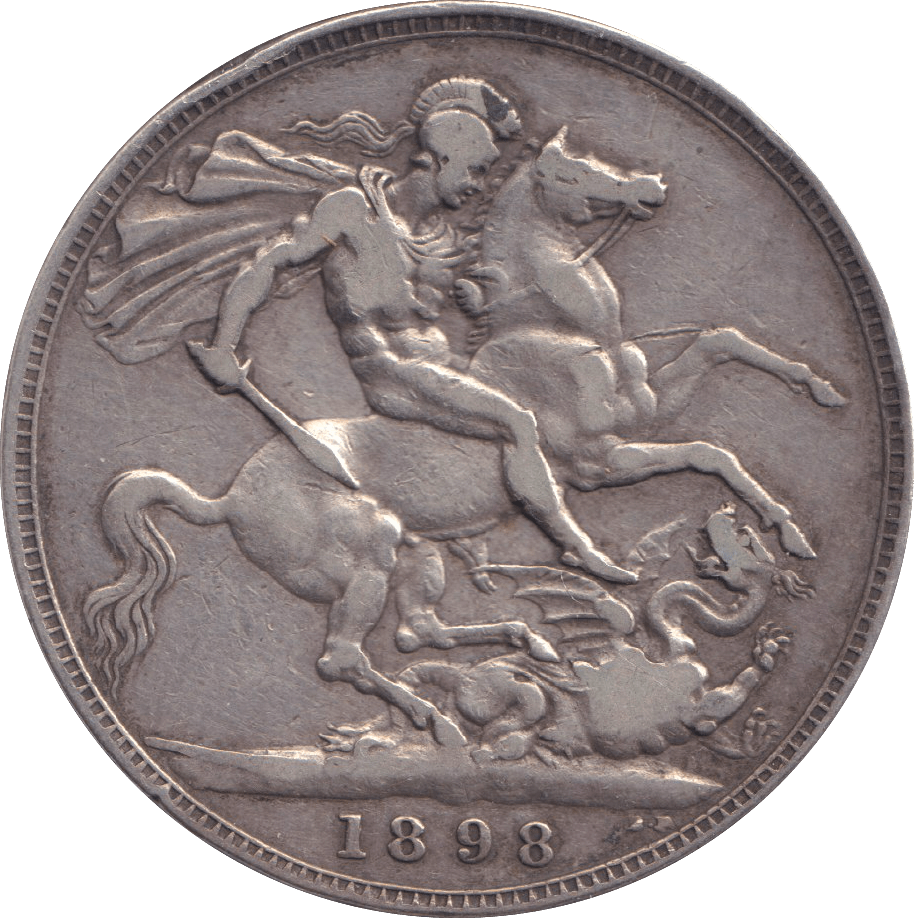 1898 LXI CROWN ( FINE ) - CROWN - Cambridgeshire Coins