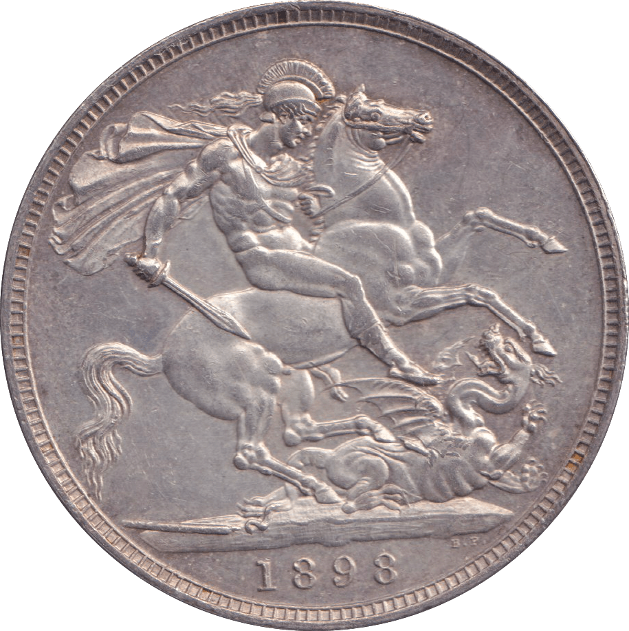 1898 LXII CROWN ( AUNC ) - CROWN - Cambridgeshire Coins