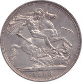 1898 LXII CROWN ( AUNC ) - CROWN - Cambridgeshire Coins