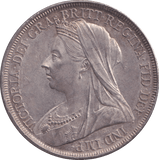 1898 LXII CROWN ( AUNC ) - CROWN - Cambridgeshire Coins