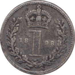 1898 MAUNDY ONE PENNY ( GVF ) - MAUNDY ONE PENNY - Cambridgeshire Coins