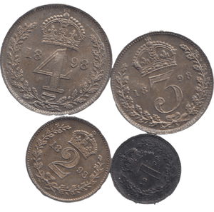 1898 MAUNDY SET - Maundy Set - Cambridgeshire Coins