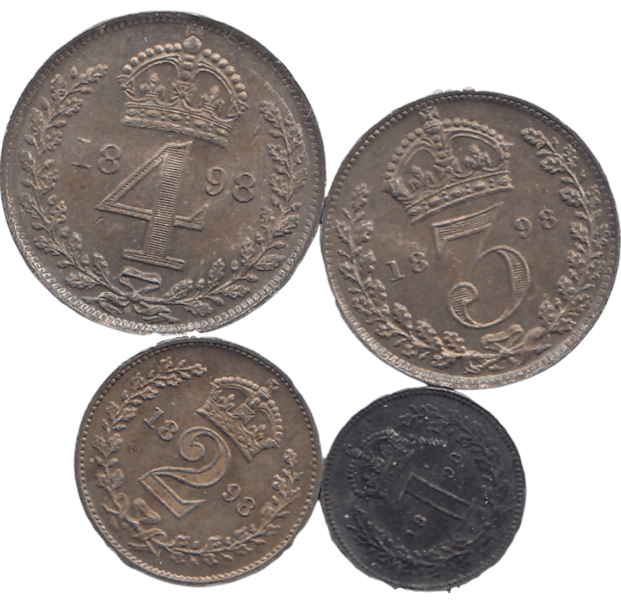 1898 MAUNDY SET - Maundy Set - Cambridgeshire Coins