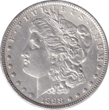 1898 MORGAN DOLLAR USA PHILADEPHIA MINT - SILVER WORLD COINS - Cambridgeshire Coins