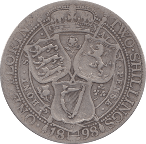 1898 ONE FLORIN ( GF ) - FLORIN - Cambridgeshire Coins