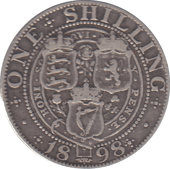 1898 ONE SHILLING ( GF ) - SHILLING - Cambridgeshire Coins