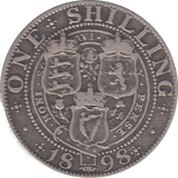 1898 ONE SHILLING ( GF ) - SHILLING - Cambridgeshire Coins